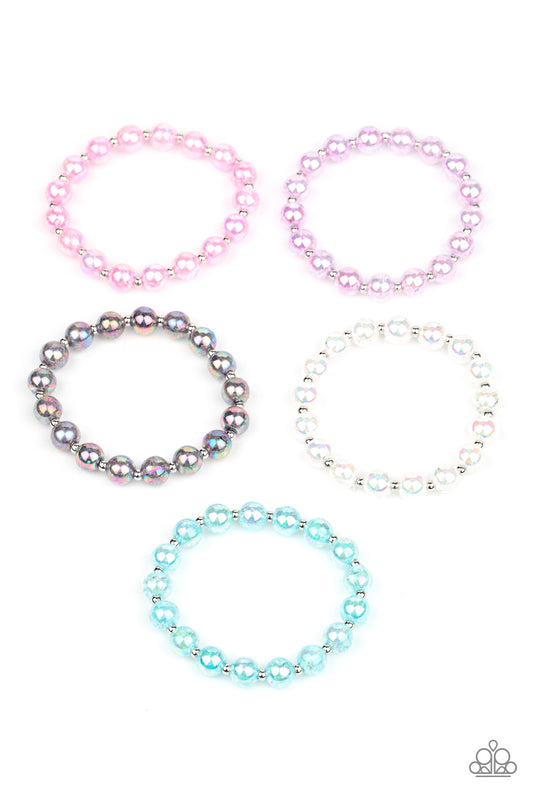 Starlet Shimmer Glassy Beaded Bracelet Bundle