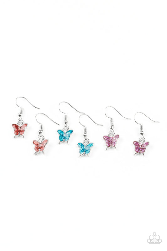 Starlet Shimmer Botanical Butterfly Earring Bundle