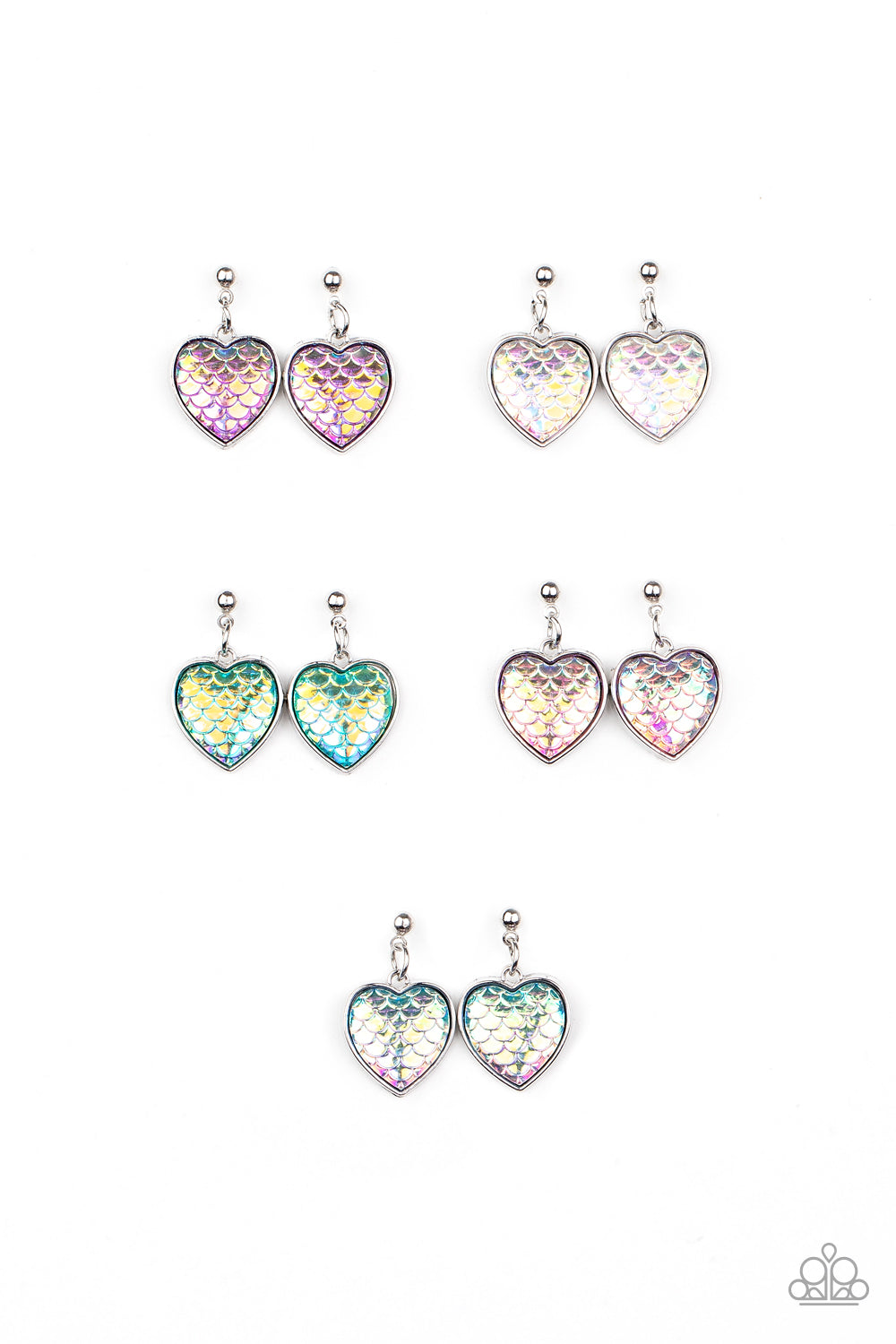 Starlet Shimmer Iridescent Heart Earring Bundle