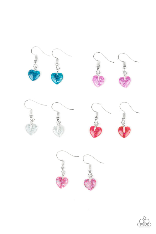 Starlet Shimmer Heart-Shaped Earring Bundle