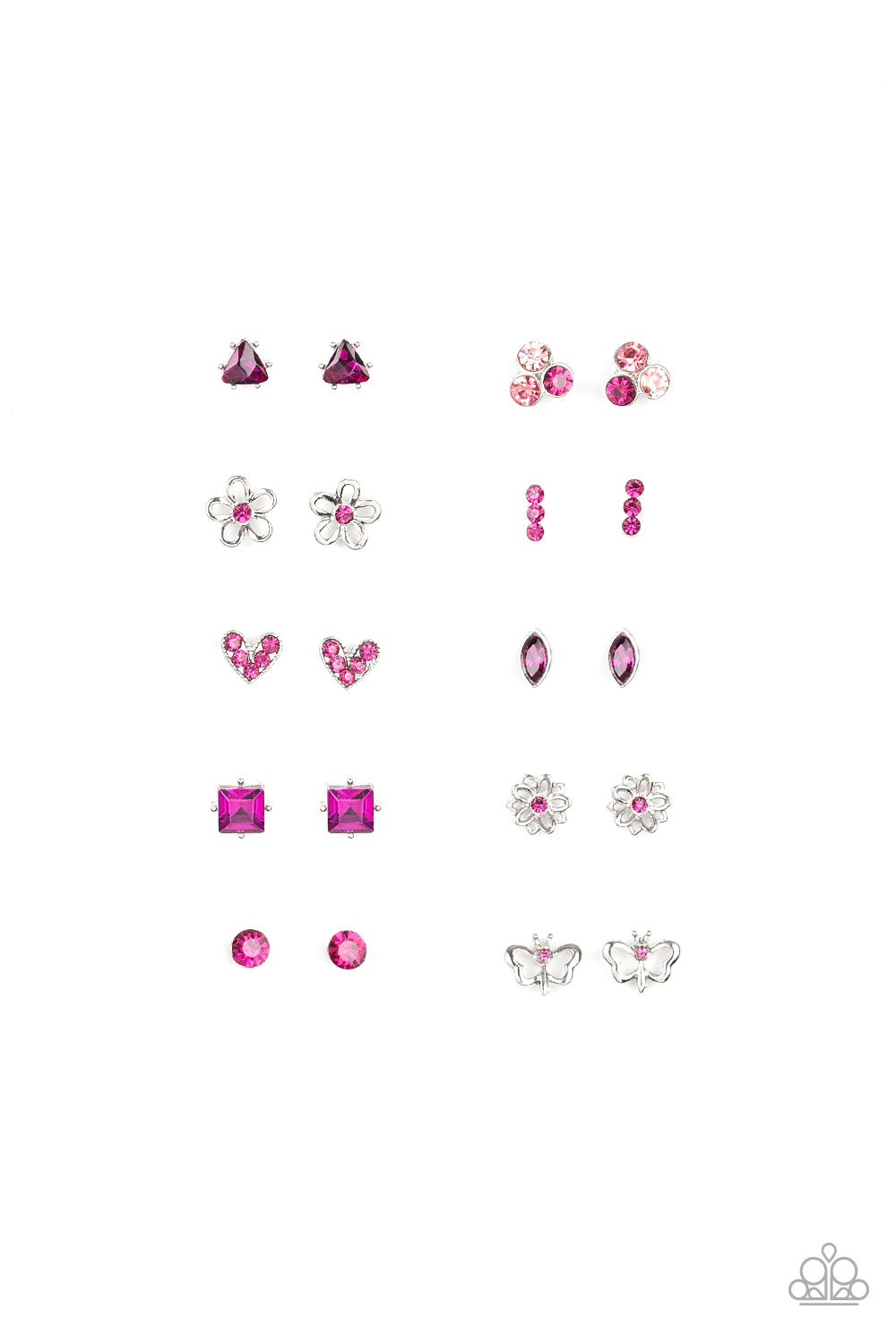 Starlet Shimmer Rhinestone Shapes Earring Bundle