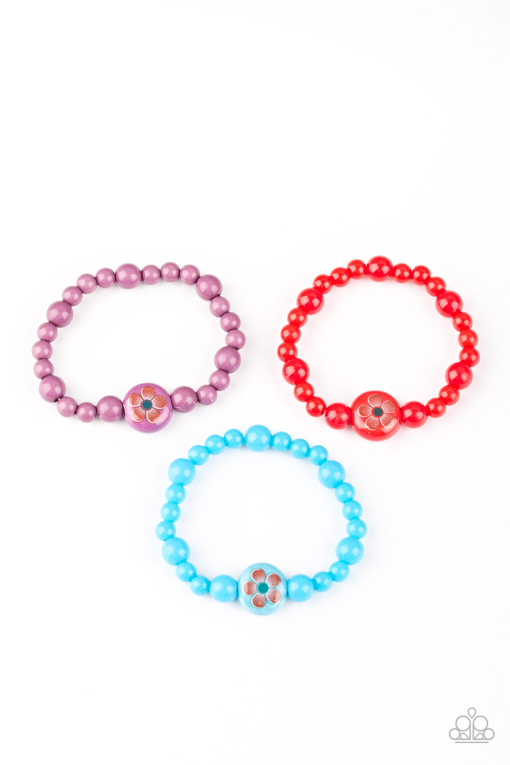 Starlet Shimmer Flower Embossed Bracelet Bundle