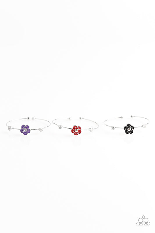 Starlet Shimmer Floral Cuff Bracelet Bundle