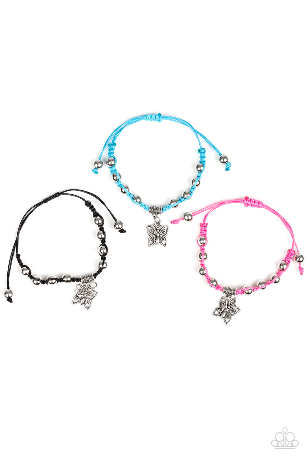 Starlet Shimmer Butterfly Pull Cord Bracelet Bundle