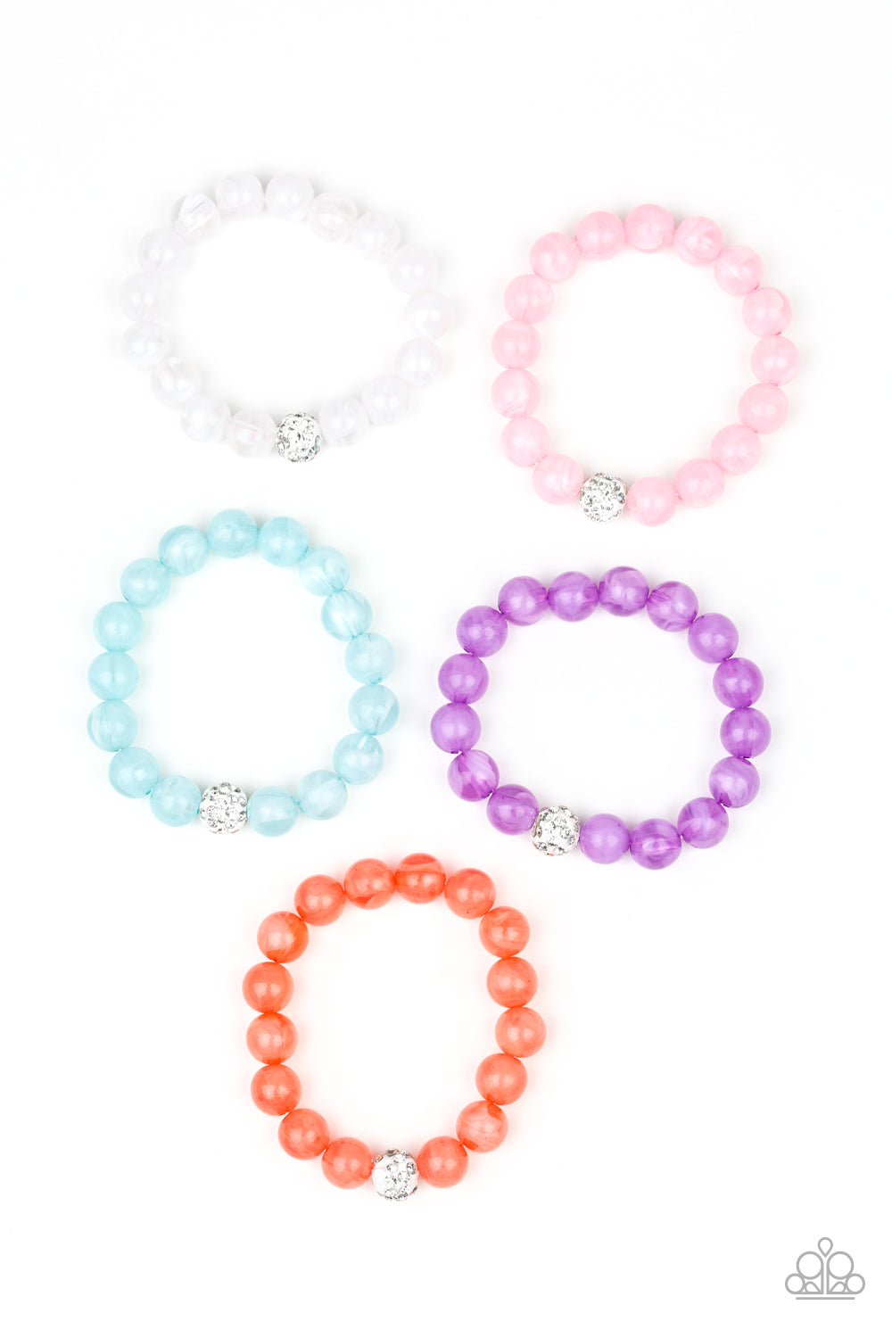 Starlet Shimmer Glassy Beads Bracelet Bundle