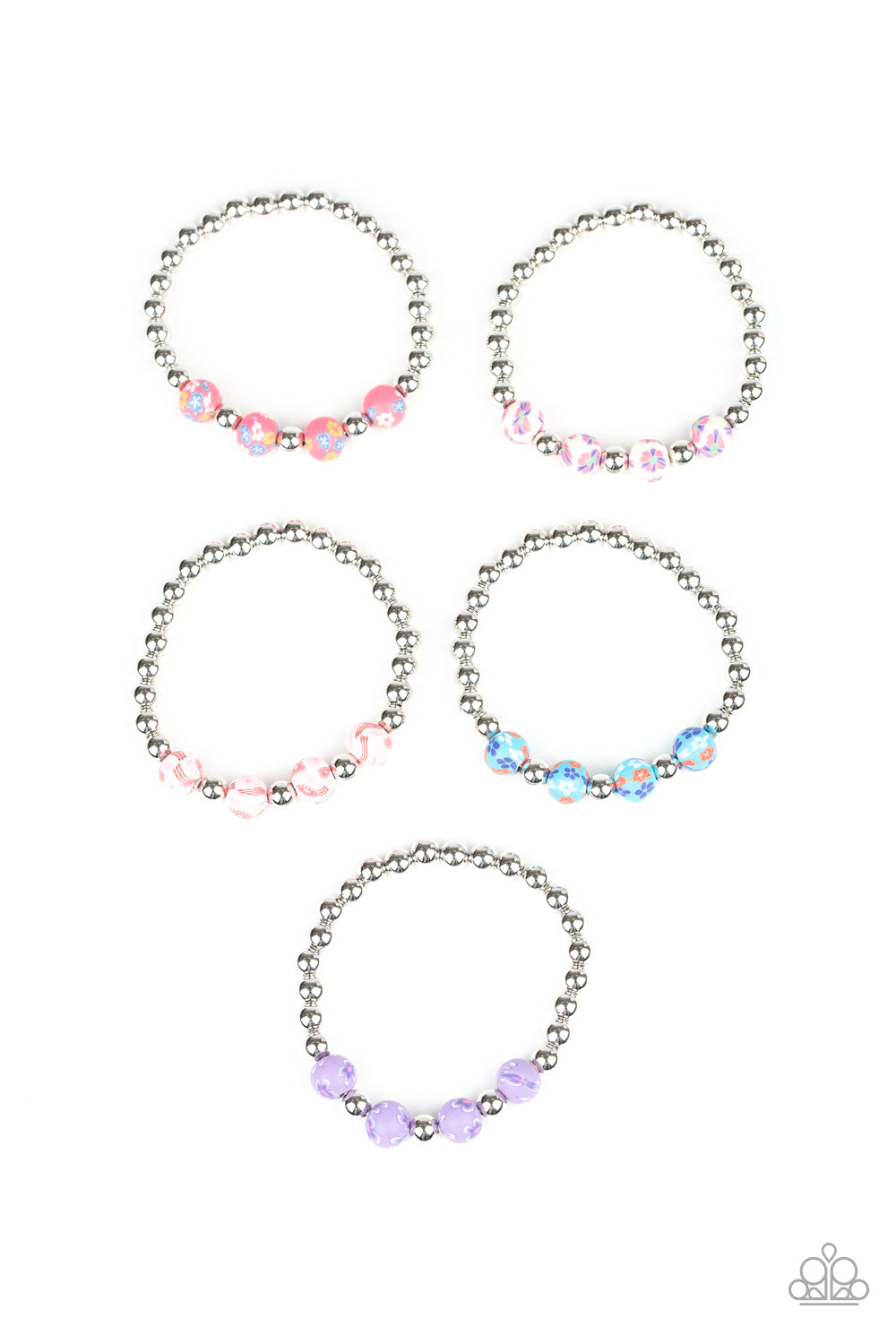 Starlet Shimmer Colorful Floral Bracelet Bundle