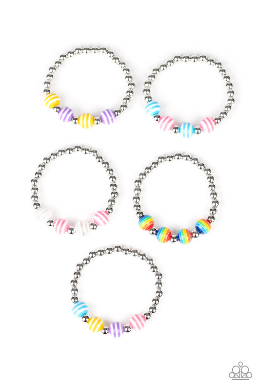 Starlet Shimmer Stripped Beaded Bracelet Bundle