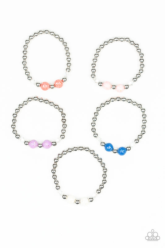 Starlet Shimmer Glassy Bead Bracelet Bundle