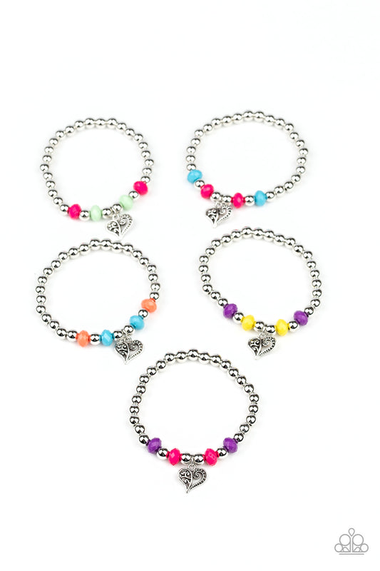 Starlet Shimmer Heart Charms Bracelet Bundle