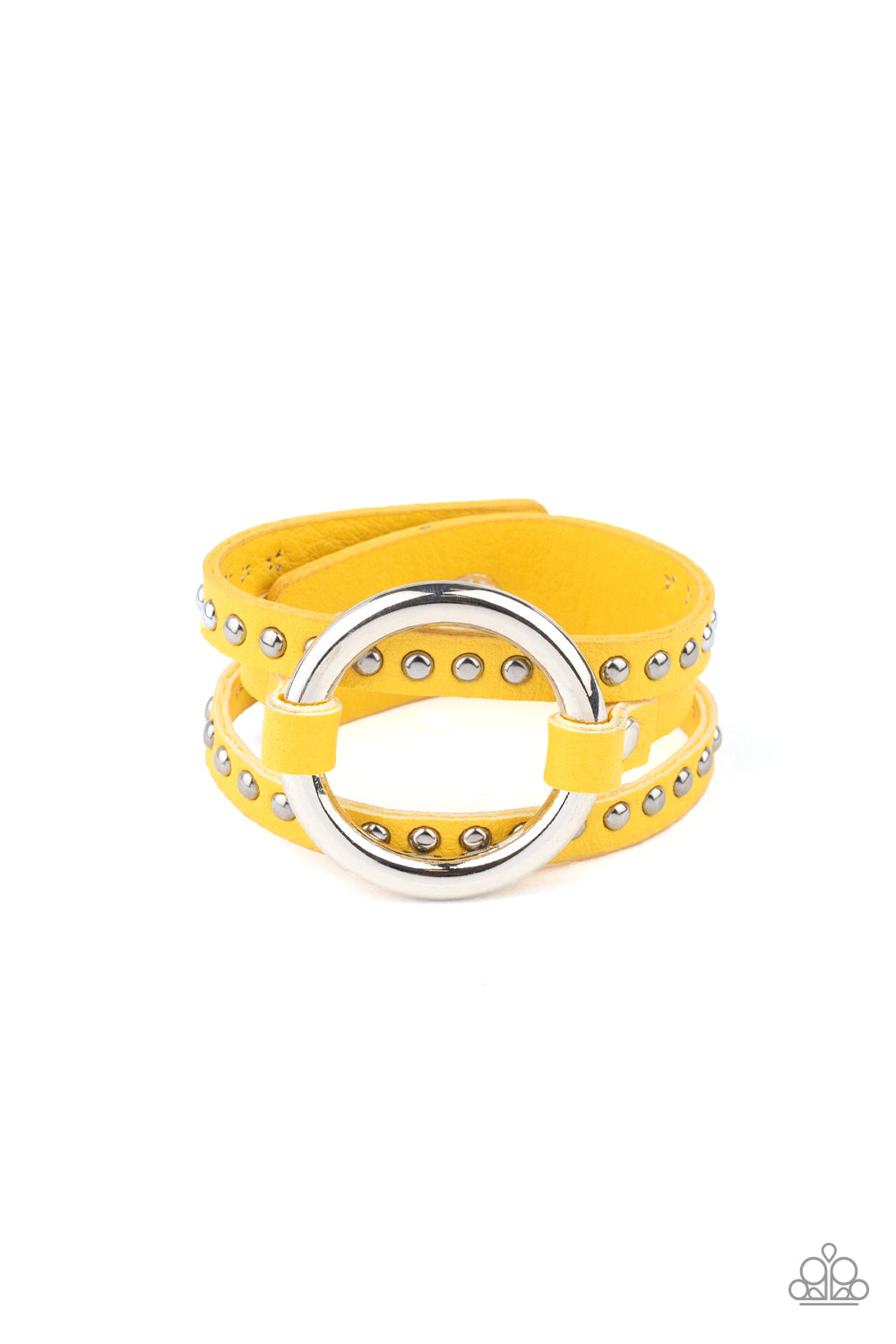 Studded Statement-Maker - Yellow